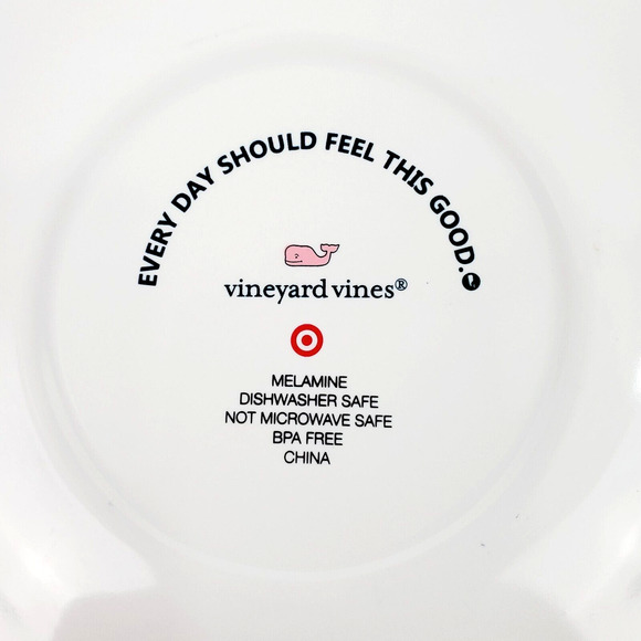 Vineyard Vines "Whales Melamine" Plates & Napkin Set 4 Piece Target Exclusive - Picture 4 of 9